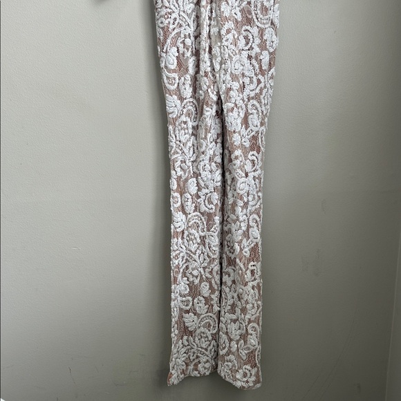 NADINE MERABI White Lace Jumpsuit - Picture 9 of 12